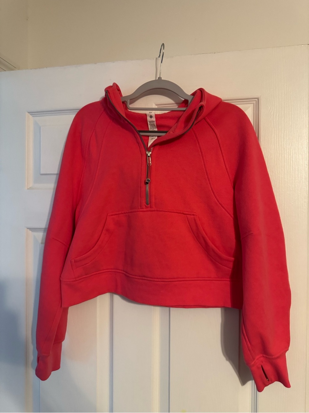 lululemon athletica Coral Half-Zip Hooded Sweatshirt